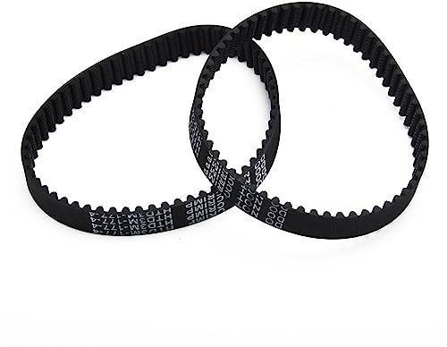 2 pièces courroie de rabot électrique X40515 courroie de conducteur dentée en caoutchouc for Black & De-ck-er KW715 KW713 BD713 rectifieuse outils électriques Accessoires de rechange pour tondeuse à g