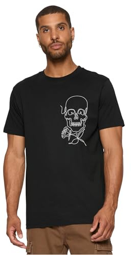 Mister Tee Herren Skull One Line Tee Black, 3XL