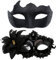 Rierousy 2 Stück Venezianische Maske für Damen und Herren - Maskenball, Karneval Party Kostüm