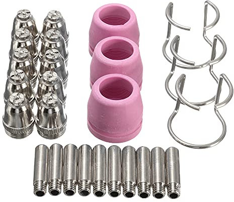 SIUKE Plasmabrenner Zubehör,26Pcs Plasmaschneider-Verbrauchsmaterial-Kit SG-55 AG-60 WSD-60P Schneidbrenner-Spitzendüse