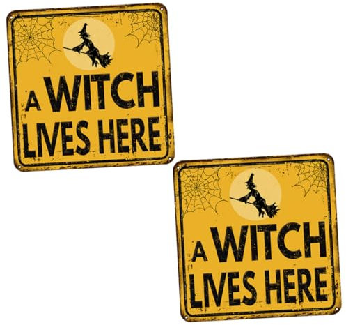 SEWOART 2St Halloween-Warnschild-Aufkleber halloween wanddeko halloween aufkleber halloween sticker easy putz entfernbar schmücken Wandtattoos Wandaufkleber Etikett PVC