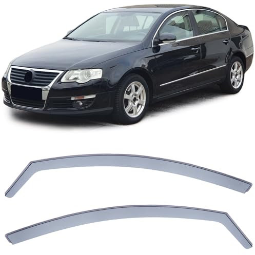 Windabweiser Regenabweiser Windschutz Schwarz Smoke für VW Passat 3C B6 B7 05-14