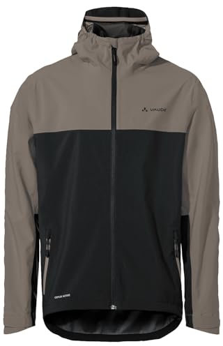 VAUDE Men's Moab Rain Jacket - Wasserdichte MTB-Jacke, 2,5-Lagen-Membran, Unterarmventilation, Aufrollbare Kapuze, Recyceltes Material - Made in Germany