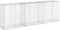 vidaXL Panier Gabion avec Couvercle 300x50x100 cm Fer galvanisé, Mur en Gabion, Mur de soutènement en Gabion, clôture en Gabion, Gabion, Cage Gabion