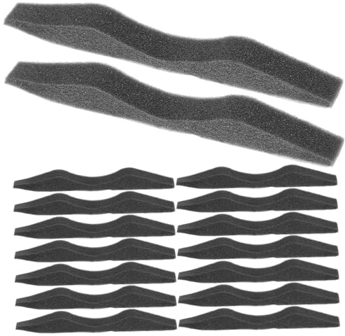 WATIIFUFU Plaquettes Nasales Anti-buée en Éponge Noire, Souple 1 Sachet, pour Lunettes, Réduit la Pression Nasal