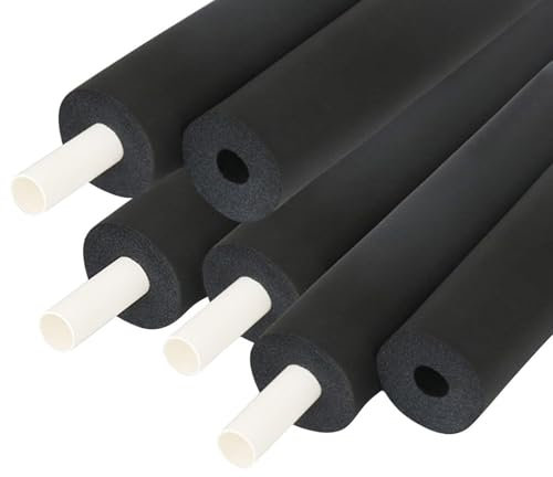 Kautschuk Rohrisolierung｜Schalldämmung Isolierschlauch｜Rohrdämmung Wetterfeste Für Badezimmer/Griffgriffstütze/Wasserrohrleitungen - Frostschutzmittel/Isolierung/Flammschutzmittel(6mmx15mmx180cm)