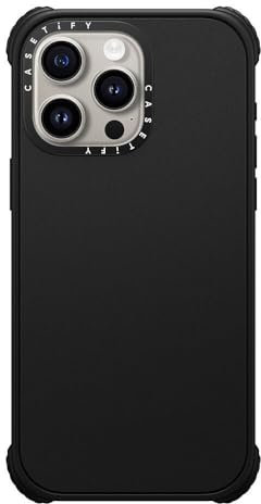 CASETiFY Ultra Impact iPhone 15 Pro Max Case [Strong Slim / 11.5ft 5X Militray Grade Drop Protection/Compatible with Magsafe] - Matte Black