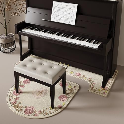 NEONMAN Schallschutz Teppich Klavier Klavierteppich Rutschfester Matte Klavier-Schallschutzteppich Leicht zu reinigen beidseitig rutschfest geeignet für Musikzimmer und Wohnzimmer(Piano)