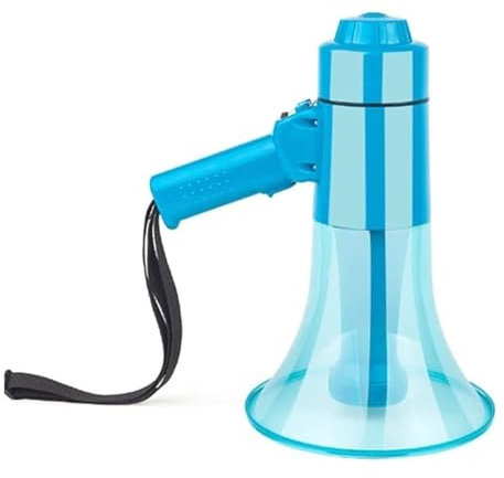 Loud Hailer Speaker for Events Handheld Megaphone Voice And Siren Alarm Modes Megaphones Speaker Volume Control Clear Voice Portable Bullhorn Megaphones, Loudhailer