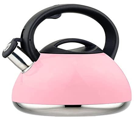 304 Stainless Steel 3L Liter Whistle Kettle(Pink)