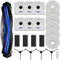 Cleptorize Kit d'accessoires pour ECOVACS DEEBOT N30 PRO OMNI/ N30 PRO/ N30 OMNI, Pièces de Rechange 1 Brosse Principale, 6 Serpillières, 6 Sacs à Poussière, 4 Filtres HEPA, 4 Brosses Latérales