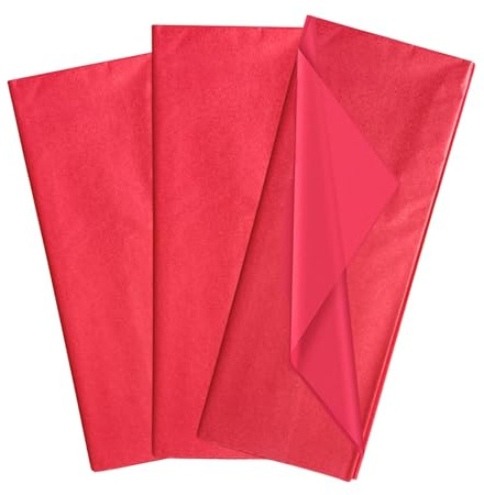 Pack of 10 Cerise Acid Free 50 x 70cm Tissue Paper Sheets