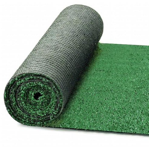 OLIVO.shop | GRASS GREEN Prato sintetico 7 mm, erba artificiale interno esterno drenante, tappeto erba finta H 1 mt (1x5 mt)