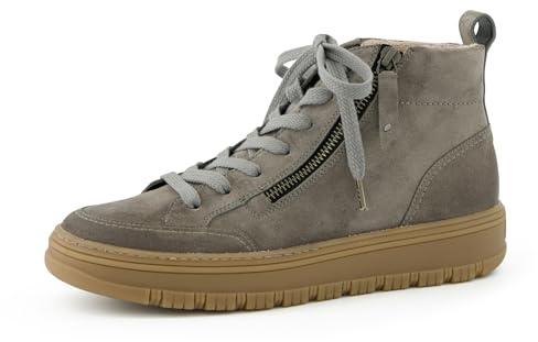 Paul Green Damen Frauen High-Top Sneaker,Halbschuhe,straßenschuhe,Strassenschuhe,Sportschuhe,Freizeitschuhe,Turnschuhe,GRAU (GRAU),39 EU / 6 UK
