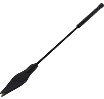 Hidden Desire Crop Whip Arrow Peitsche - PU-Leder, 50 cm, Schwarz