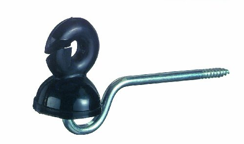 Isolator Langstiel Vollringisolator 6mm x 13cm Stütze schwarz (25er Pack)