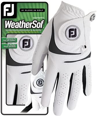 FootJoy WeatherSof Golfhandschuh für Damen, Weiß