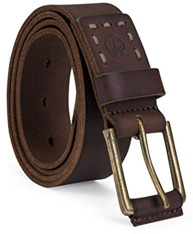 Timberland Herren 40 mm großer Ledergürtel zum Hochziehen Gürtel, Dunkelbraun, 52