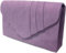 LeahWard Women's Suede Clutch Handbags Purse Wedding Bags 308 (Lilac)