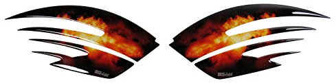 BIKE-label Seitentank Motorrad Lackschutz Aufkleber Pad Flammen Flames 810021