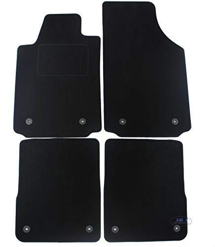 J&J AUTOMOTIVE | Velours Fußmatten Autotepiche Passend Für A2 2000-2005, Genaue Passform, rutschfeste Untregrund, Verstärkt Im Pedalbereich