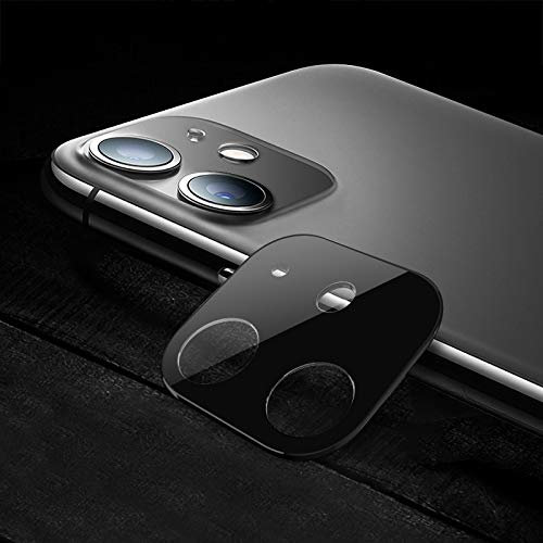 Dangshanchao Screen protector QW Titanium Alloy Camera Lens Protector Tempered Glass Film for iPhone 11 (Black) (Color : Black)