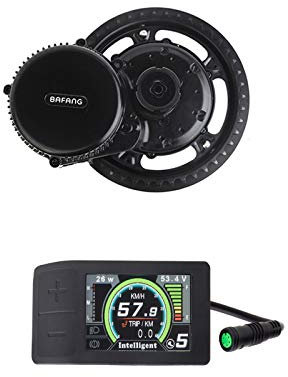 BAFANG 250W Mid Drive BBS01B 36V Ebike Mid Motor Conversion Kit con batería incluida Pantalla LCD y Cargador Opcionales de 10Ah / 17.4Ah