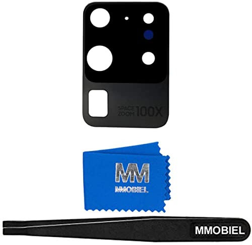 MMOBIEL Lentille en Verre pour Caméra Arrière Compatible avec Samsung Galaxy S20 Ultra 2020 Vitre Appareil Photo avec Double Face Adhésif Pincettes et Chiffon Inclus