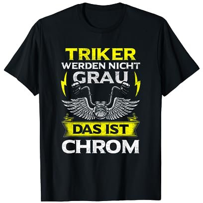 Trike Motorrad Motiv Triker Opa Bike Dreirad Hobby Geschenk T-Shirt