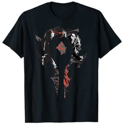 Warcraft Jeu Logo Horde Compilation Crest Fierce Gamer T-Shirt