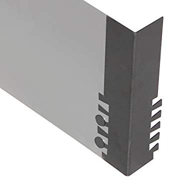 FIREND Ecke aussen 50x50mm 2mm h150mm für Rasenkante Corten Stahl Edelrost Mähkante Beeteinfassung Umrandung Metall Magic Rasen ZP