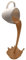 WENHAO Brown Coffee Cup Statue Magic Pouring Splash Mug Sculpture Kitchen Decor Home Ornament