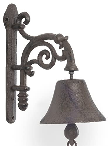 Moritz Türglocke Glocke Industrial Lampe Deko Wandglocke Gartendeko Gusseisen Rustikal Antik Design Stil Retro Klingel
