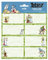 Grupo Erik Aufkleber, Asterix und Obelix Etiketten mit einer Größe von 8x4 cm und Illustrationen mit den Hauptfiguren, Etiketten zum Beschriften, 16 Klebeetiketten Set