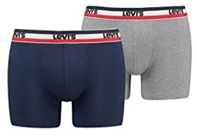 Levi's Herren Boxershorts Unterwäsche 2er-Pack
