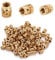 100 Pcs M3 Threaded Insert M3 Heat Set Inserts 3D Printing Brass Nuts Knurled Twill Thread Nut Inserts for Loptop Automotive Plastic Shells