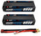 DXF 2 Packs 2s Batteria Lipo - Potente 2s1p 8000mah 5mm Deans/T Batteria di alimentazione ai polimeri di litio per modellismo RC, 2s Lipo Eccellente a 130c, Lipo 2s Perfetto per di in da 1/10 a 1/8