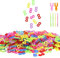 S Clips Rubber Band Clips, Colourful Loom Band S Clips Plastic Band Clips Connectors Refills Bracelet Kit Clip for Craft Making DIY Bracelet Connector Weaving Necklace Jewelry Accessories (600)