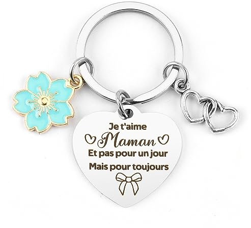 Cadeau Fete des Meres,Cadeau pour Maman,Porte-Clés Maman,Idee Cadeau Maman,Cadeau Anniversaire Maman,Cadeaux Maman,Idée Cadeaux Maman,Cadeau Maman Original,Cadeau Maman Noël,Idée Cadeau Noël Maman,