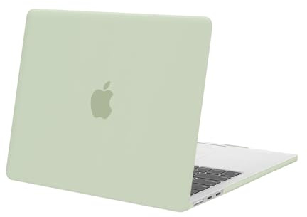 MOSISO Kompatibel mit MacBook Air 13 Zoll Hülle M5 M4 M3 M2 2026 2025-2022 | Ultradünne Hartschale Snap Schutzhülle Case für Mac Book Air 13,6 Zoll Hülle A3449 A3240 A3113 A2681, Salbei Grün