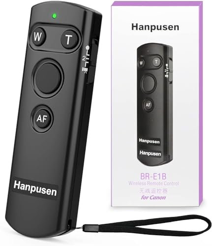 Wireless Remote Control for Canon, Camera Remote Shutter Release for Canon EOS R, M50, R7, R6, R5, R3, RP, 90D, 200D, 200D-II, 250D, 6D-II, 77D, M6-II, M50-II, M200, G5X-II, G7X-III, SX70 HS