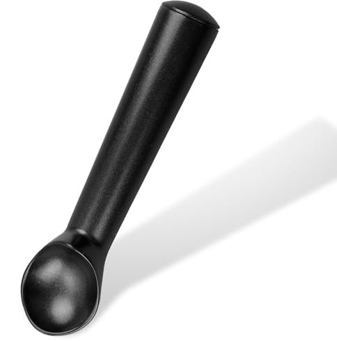 Vanyibro Black Ice Cream Scoop,18cm/7.1 Inch Non-Stick Aluminum Scoop with Antifreeze Handle,Kitchen Food Scoop,for Hard ice Cream, Fruit Puree, and Potato Mash