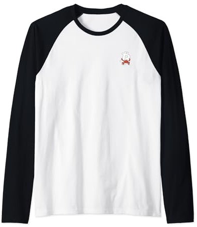 Bitcoin Krabbe Shrimp Wal Hai Delphin See Meer Ozean Tier Raglan