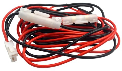Cavo di alimentazione DC 9.84Ft con doppio fusibile da 10 A, per Yaesu FT-7900R, FT-7800R, FT-8900R, FT-8800R, FT-1907M, FT-1807M, FT-1802M
