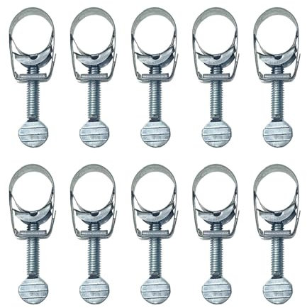 MagiDeal 10x Dampfbügeleisen Kabelhalter Schlauchbefestigungsklemmen Metall Ersatzteile Dampfbügeleisen Zubehör Ersatz Feste Clips Kabelhalter
