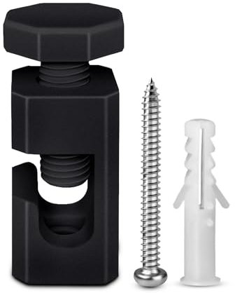 QuirkLz 1 Stück Aufputz-Kabelhalter Deckenpins für Textilkabel, Kabelbefestigung Affenschaukel Deckenbefestigung - mit Schrauben und Dübeln für Affenschaukel Lampe DIY-Projekt