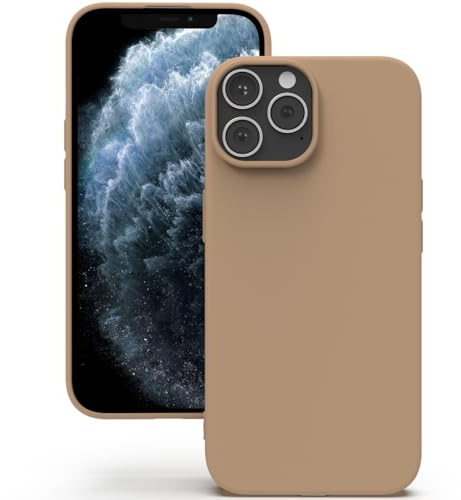 YATWIN Hülle für iPhone 11 Pro Max, Silikon Handyhülle mit Futter, 1mm Kamera und Displayschutz, Dünn & Leicht, Anti Kratzer Case, Milchtee