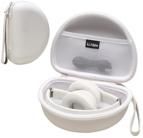 L LTGEM Beats Solo 4/3/Studio Pro/Studio3/Pro Headphone Case - Triple Protection, Mesh Pocket, Hand Strap - Music On-The-Go, Travel & Daily Use