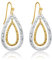 LILIE&WHITE Zwei-Ton Ohrringe für Damen – Elegantes Tropfen-Design in Silber und Gold, Hypoallergen, Langlebig, Rostfrei, Geschenk für Besondere Anlässe