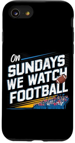 Custodia per iPhone SE (2020) / 7 / 8 On Sundays, We Watch Football |---